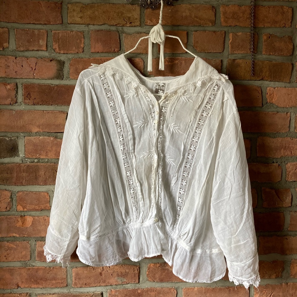 Authentic Antique Edwardian Blouse Prairie
